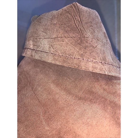 Vintage 1980-90s Brown Faux Suede Button Front Womens Dress Size 8 Made in USA- - Picture 9 of 10